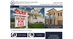 Desktop Screenshot of affordablehomeloansinc.com
